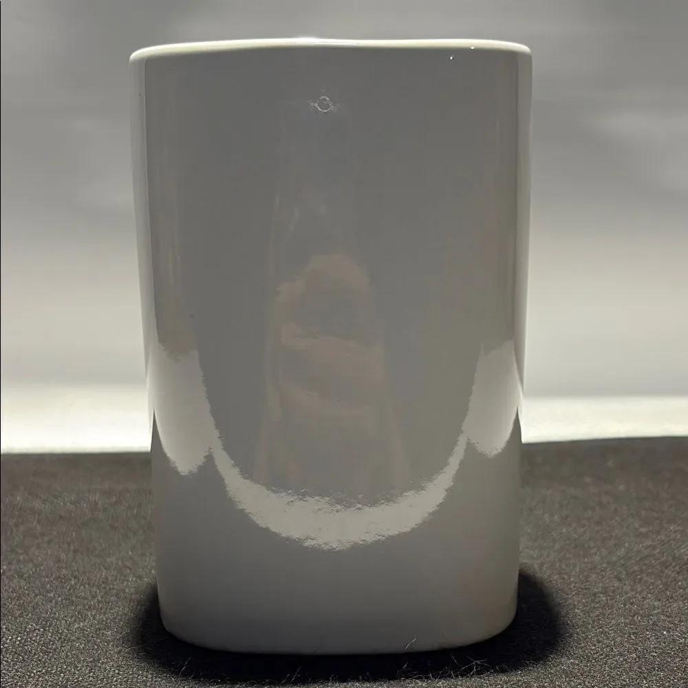 Shine White and Gold Bath Storage Cup
